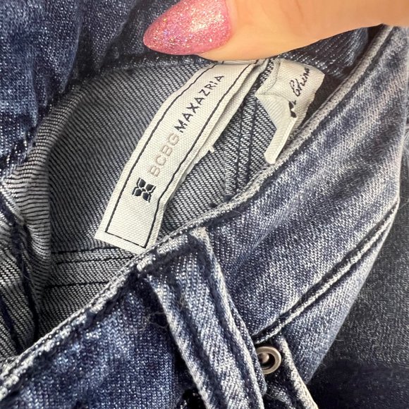 WORN ONCE dark wash designer jeans - Picture 2 of 3